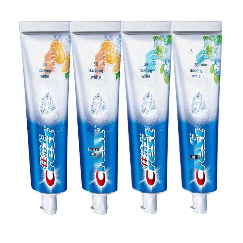 Crest 3D White Refreshing Orange Whitening Toothpaste (4x170g)