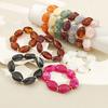 Bohomia Irregular Acrylic Oval Elastic Beaded Strand Bracelets for Women Vintage Leisure Bracelet Fashion Jewelry Gifts