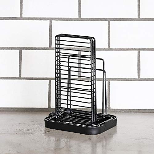 [BLKP] Pearl Metal Knife Stand Cutting Board Kitchen Shears Stand Storage Limited Black BLKP Black AZ-5100