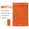 Double Inflatable Camping Pad with Built-in Foot Pump & Pillow - TPU Rhombus Design for Outdoor Sleeping