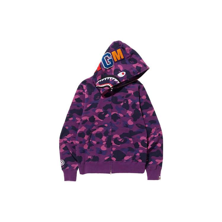 Bape Krāsu Kamuflāžas Haizivs Pilna Rāvējslēdzēja