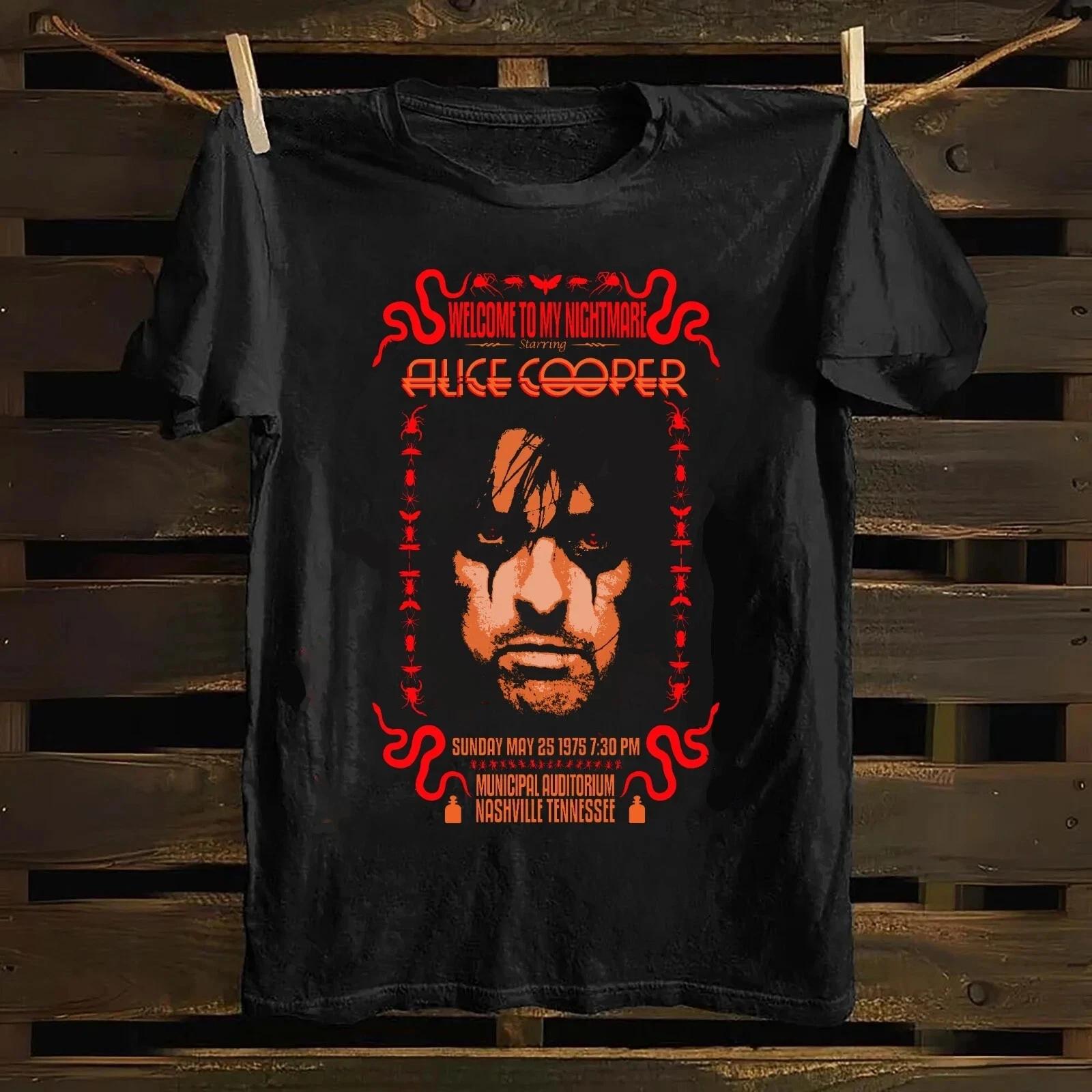 Alice Cooper 1975 Nashville TN Concert T -Shirt XL