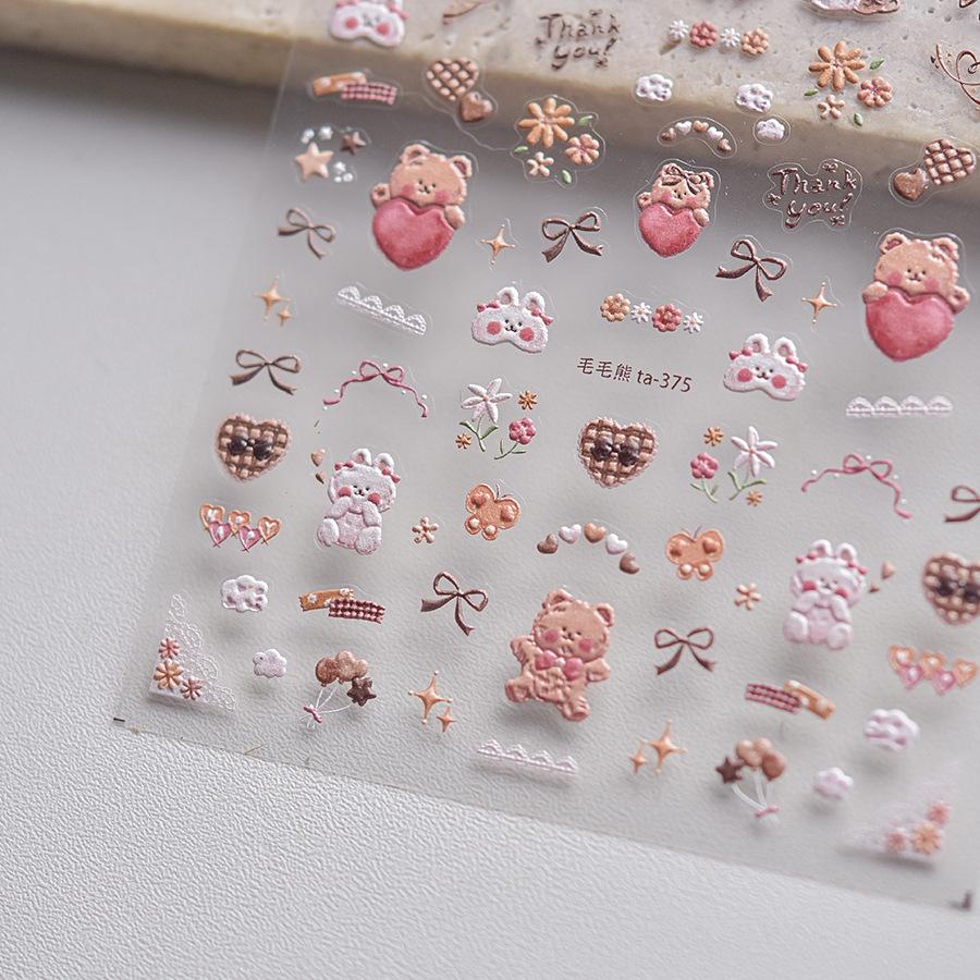 Autocolante Japoneze Embosate pentru Unghii Tomoni x Tata Pooh