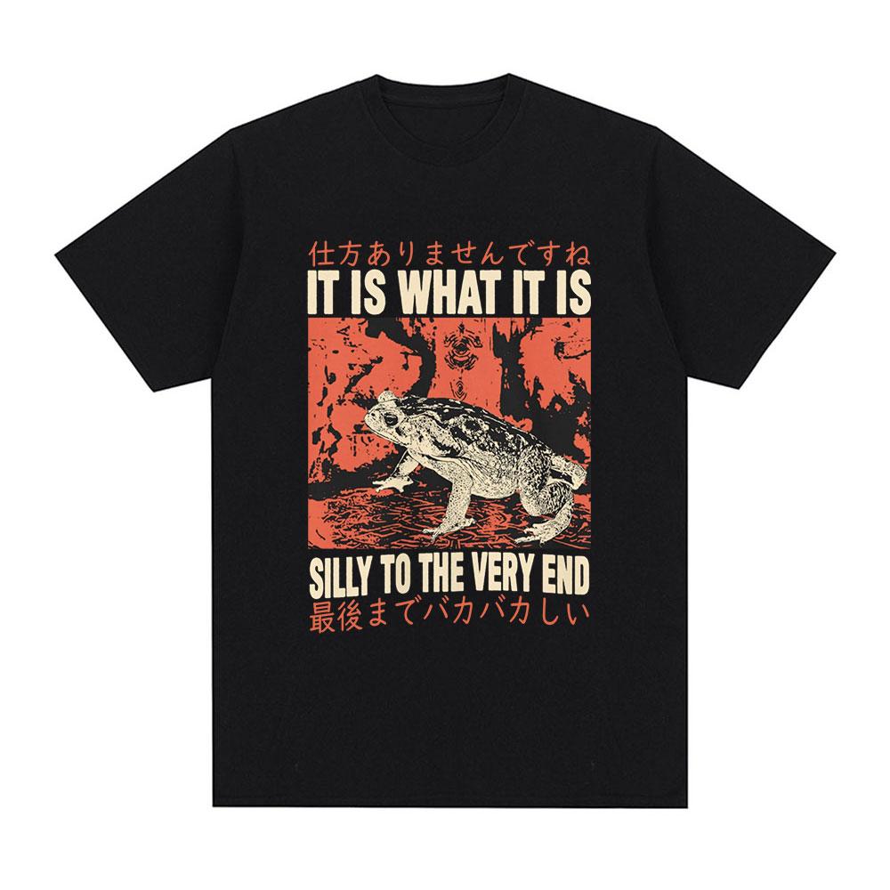

It Is What It Is Frog Funny T Shirts Men Women Fashion Short Sleeve T-shirts Casual Cotton Oversized Short Sleeve T-shirt Tops 5XL різнокольоровий