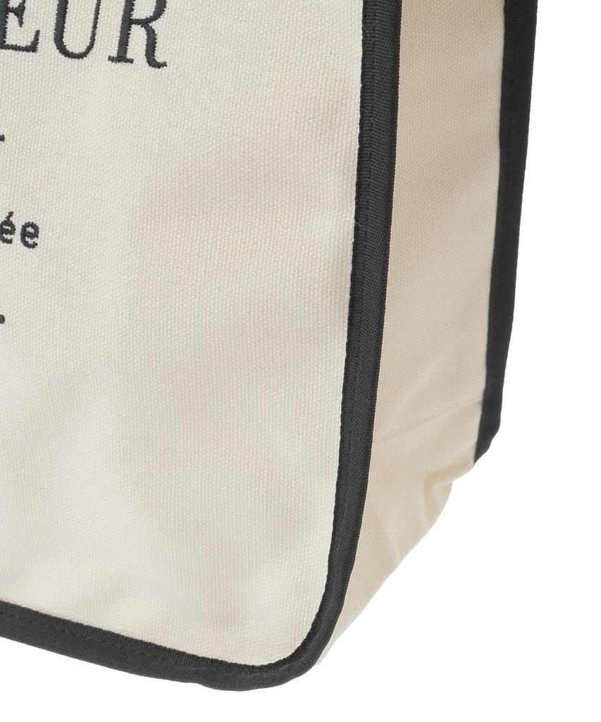 Maison de Fleur Piping Square Tote Bag, Women's, 08000790600, Black