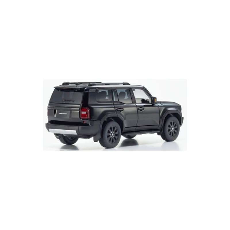 Kyosho Original Měřítko 1/43 Toyota Land Cruiser 250 ZX Verze s volitelnými koly. (Černá) Hotový výrobek KS03927BK