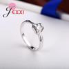 925 Silvers Personality Square Shaped Crystal Ring Beautiful Woman Man Wedding Engagement Jewelry
