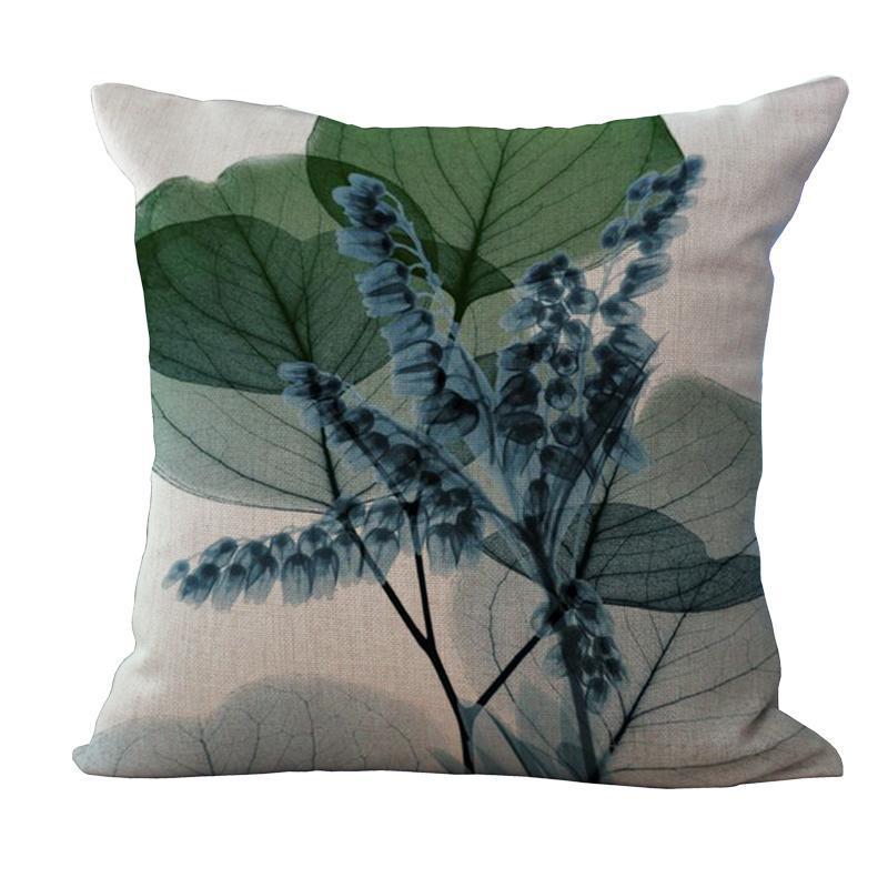 

Красочные Растительные Подушки Цветы Наволочка для Дивана Гостиная Декоративная Подушка Постельное Белье 45x45cm