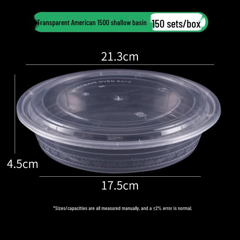 Eco-Friendly Disposable Round Food Containers