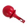 Rolling Ball Cane Tip Hook Style Blind Walking Cane Tip Replacement Accessory Red Round Aluminum Alloy