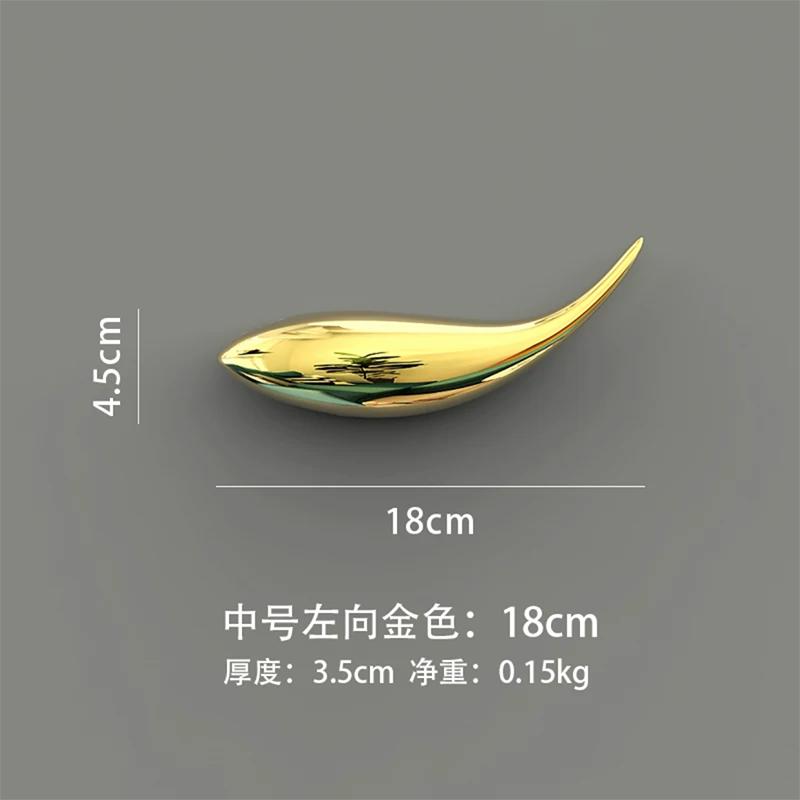 Creative Wall Decoration Restaurant Bedroom Background Golden Fish Decorative Pendant Wall Decoration Stereoscopic Wall Hanging