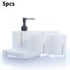 5 Accessories Pcs Bathroom Multicolors Acrylic Diamondmounted Shining Sets