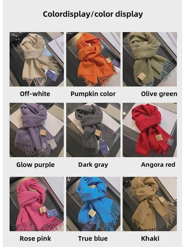 2024 Women's Unisex High-End Australian Wool Flower Scarf - Winter Versatile Gift