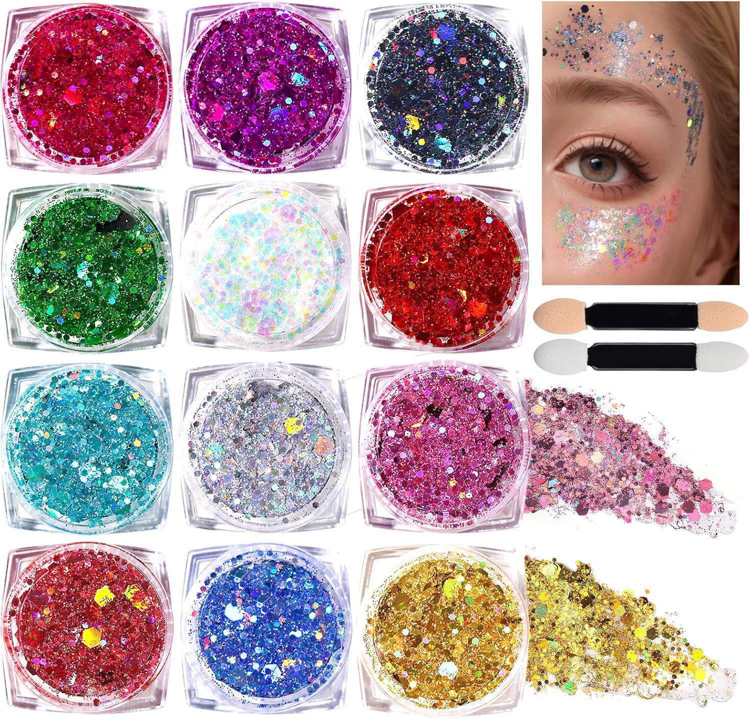 

12-Color Gradient Glitter Nail Art Set with Gold Dragon Gel Polish