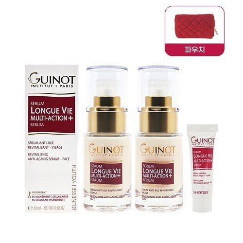 GUINOT Serum Longueville Multi-Action Plus 30ml 2ea + 3ml + Pouch France_635427 GUINOT Longuebi Serum 30ml x 2 + 3ml + Pouch