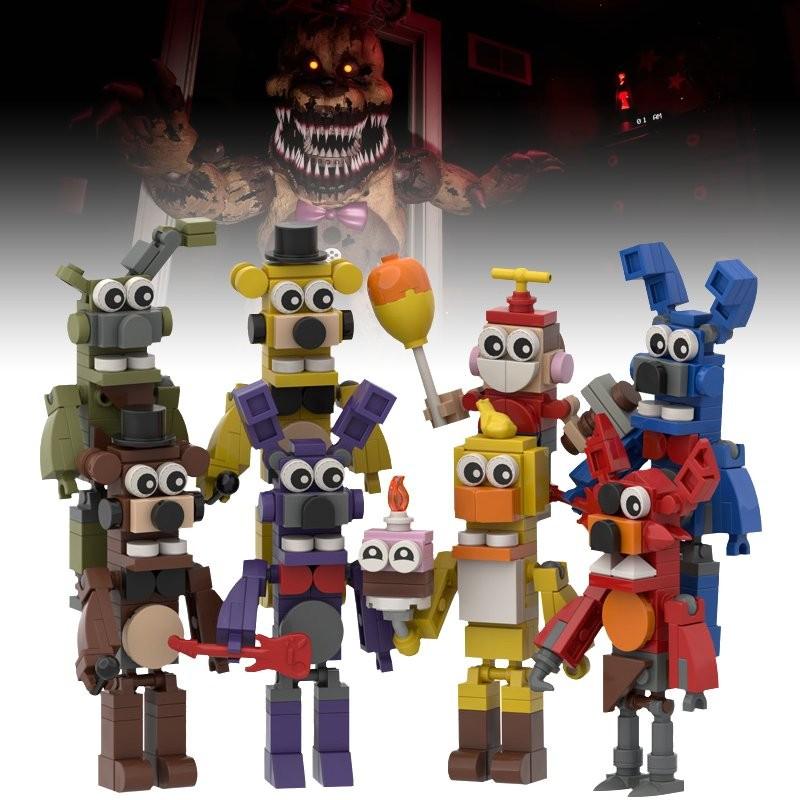 Five Nights At Freddys 8pcs Assembling Building Blocks Toys Tabletop Decoration