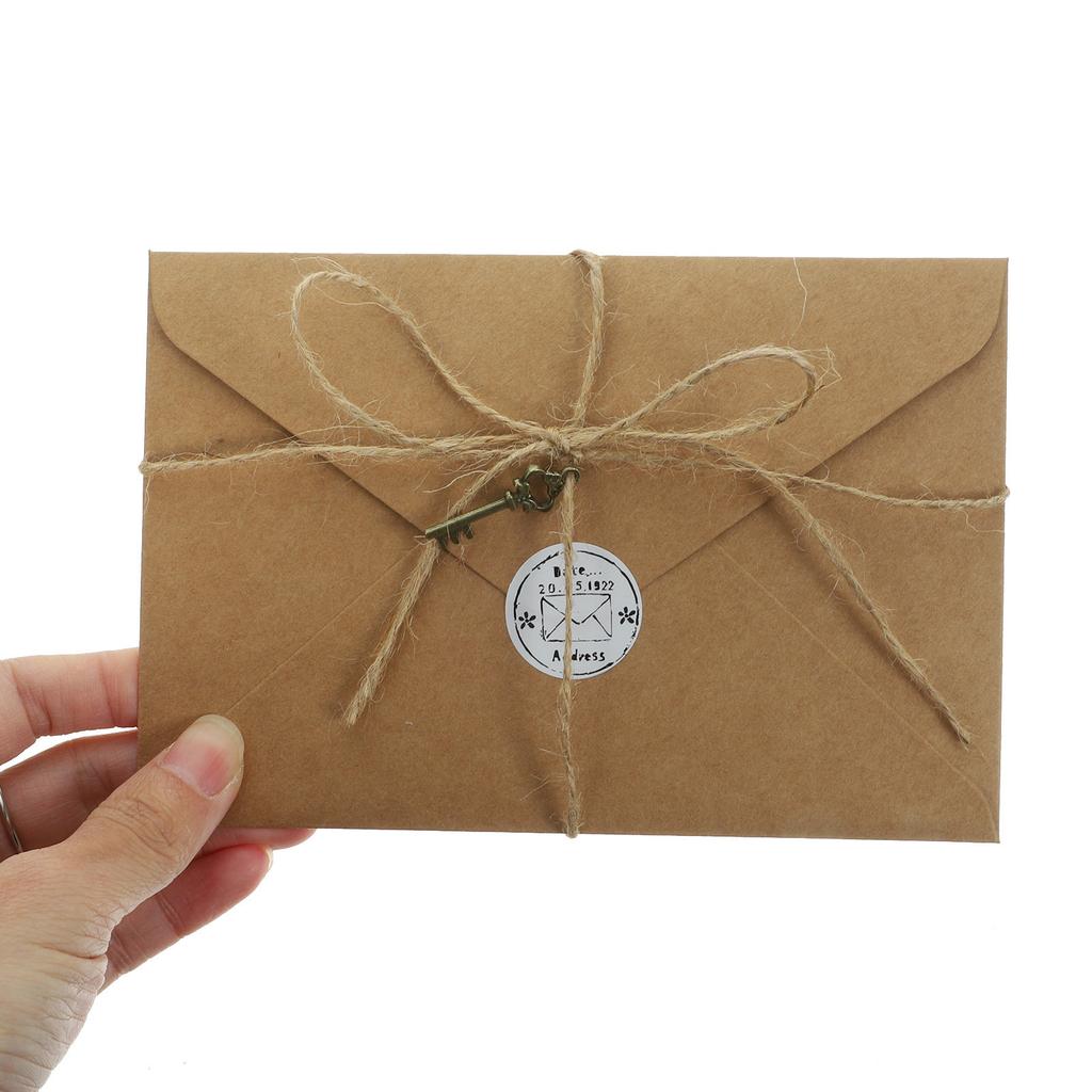 2Sets Vintage Envelope and Letter Paper Kit Thick Writing Paper Set Creative Stationery Supplies for Notebook Insert