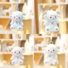 Plush Sheep Plush Keychain With Faux Pearl Heart Necklace Decoration For Girls Gift And Bag Decoration