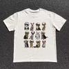 Cute Kitten Headphones Graphic Men Women T‑Shirt Multiple Cats Music Lover Print Crew Neck Casual Cotton Short Sleeve Tees Tops