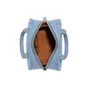 Coach Sydney 20 Classic Monogram Zip Closure Chambray Coated Canvas And Leather Shoulder Bag Women shoulder bag Light-Blue CH140-SVM6A