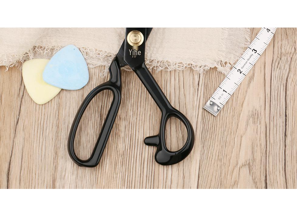 9-12 Inch Sewing Scissors: Manganese Steel, Soft Handle, for Household and Industrial Use
