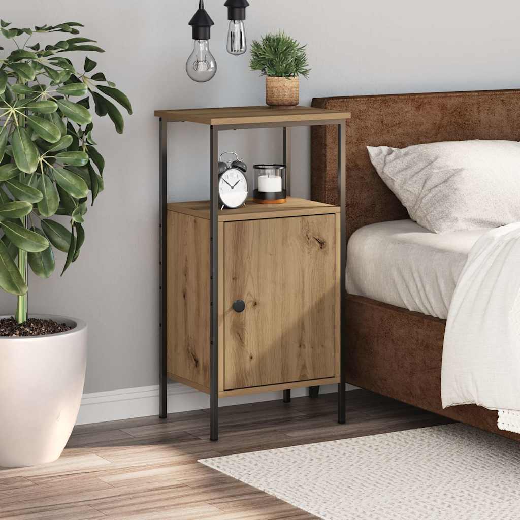 Nightstand Artisan Oak 41x31x80 cm Particleboard