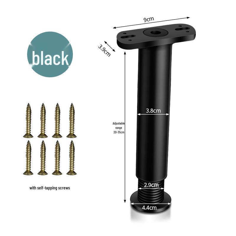 Adjustable Bed Support Leg and Crossbeam Bracket