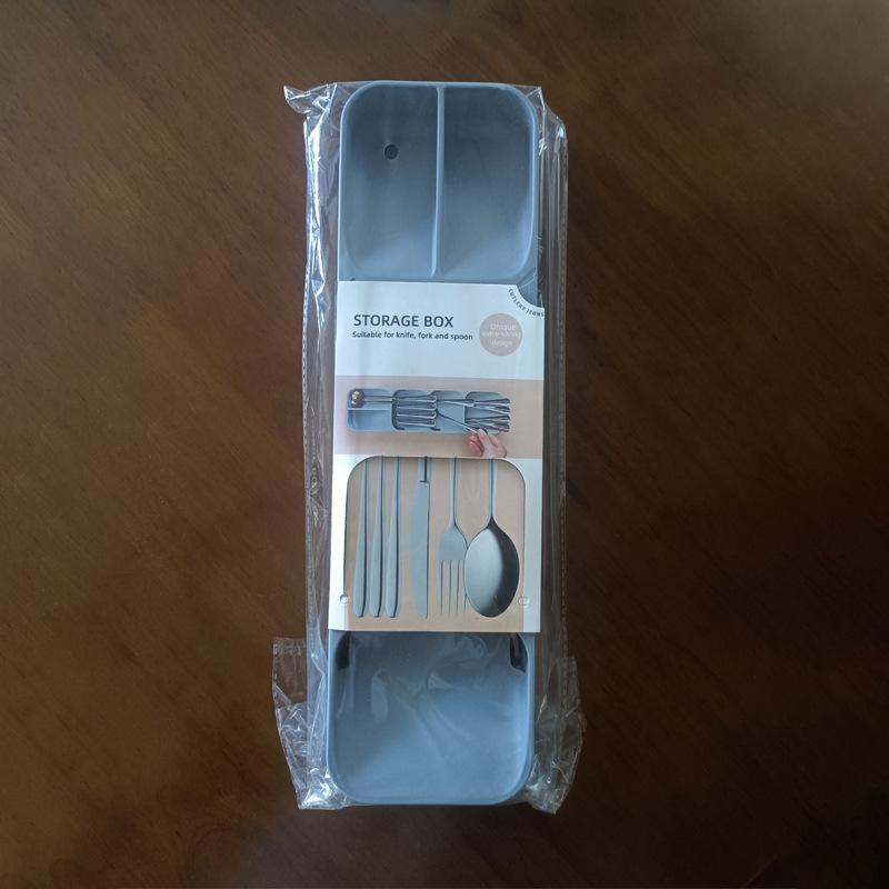 Kitchen Drawer Dustproof Cutlery Organizer Box for Knives, Forks, Spoons, and Chopsticks.