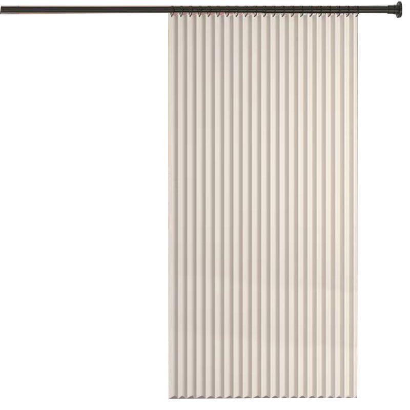 Premium Folding Waterproof Shower Curtain with Mildew Protection, Retractable Rod, No-Drill Installation for Bathroom and Toilet Partitions.