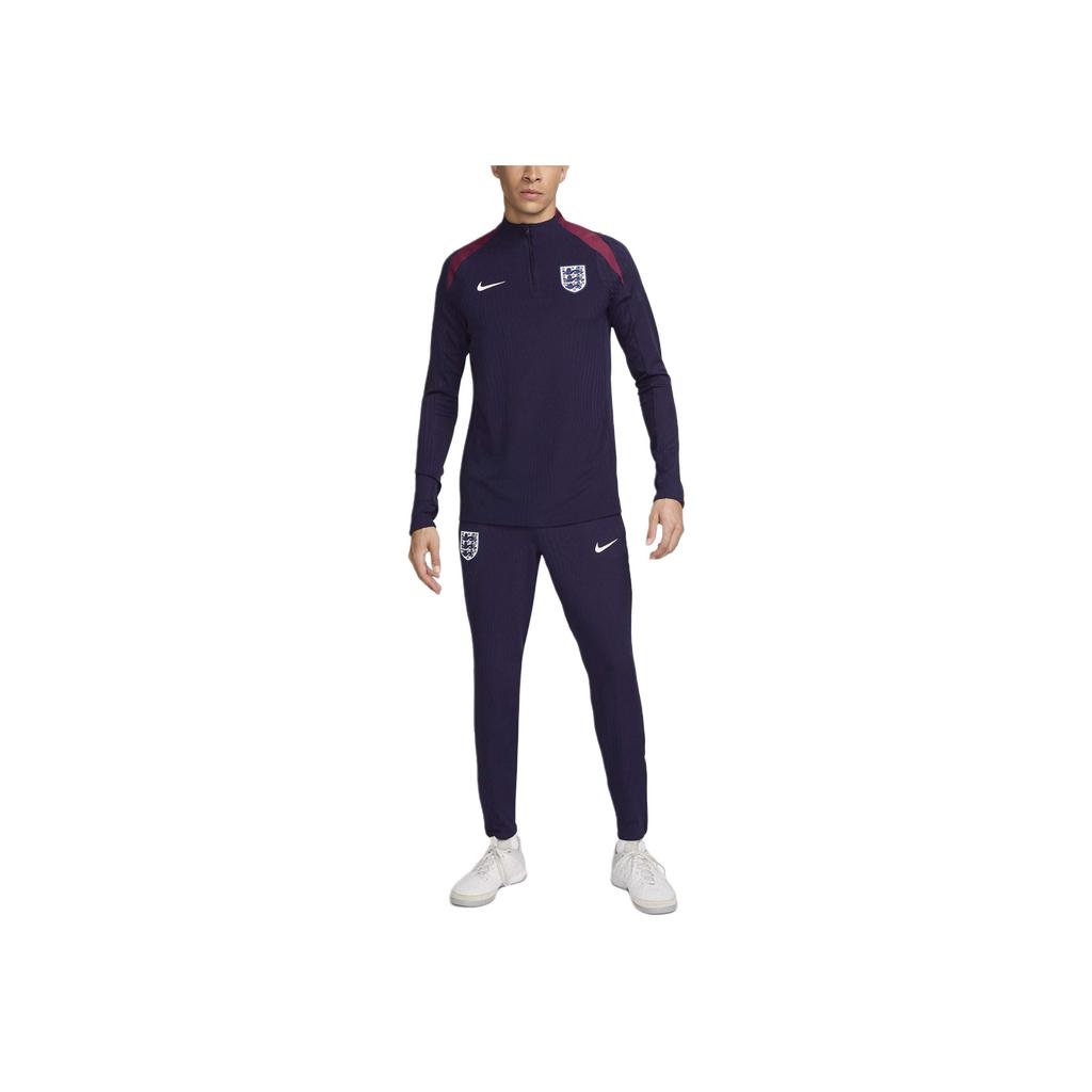 Nike England Strike Elite Dri-FIT ADV Soft Comfortable Moisture-Wicking Football Lightweight Knitted Pants Men Bottoms Purple-Ink White FJ2015-555