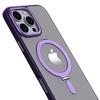 Magnetic Phone Case With Adjustable Kickstand IPhone 17 Pro Max S25 Ultra - PC Aluminum Alloy Shockproof