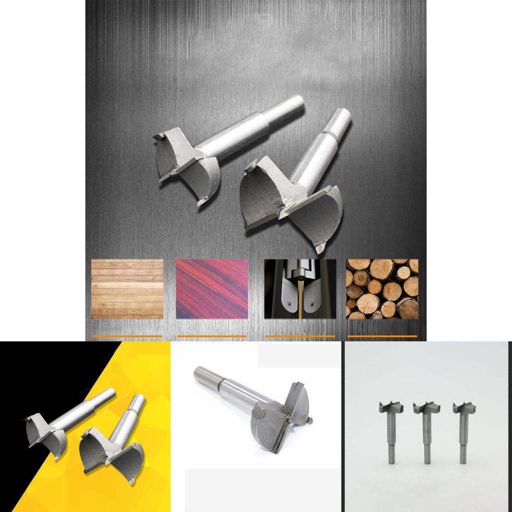 High-precision Forstner Wood Boring Hole Saw Auger Opener Triangular Cutter Tool Drill Bit For Smooth Drilling