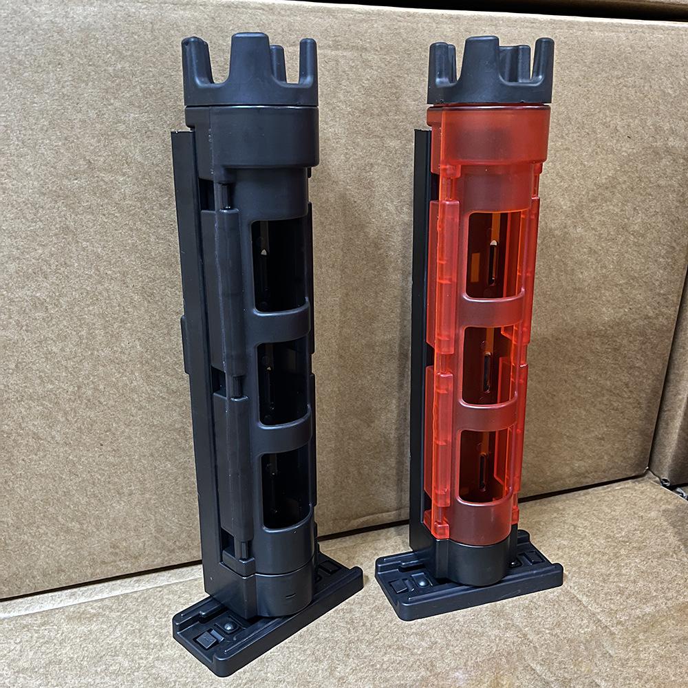 Portable Fishing Box with Rod, Lure, and Cup Holder Accessories