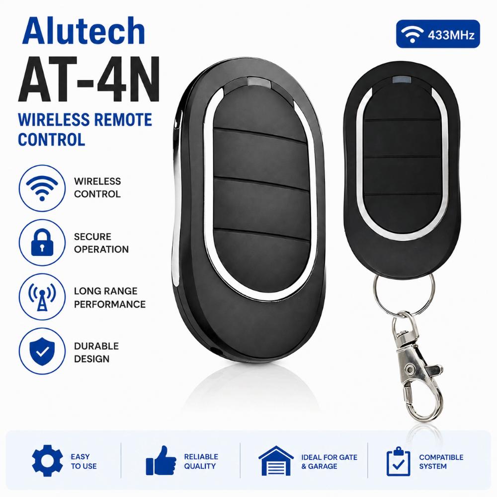 Rolling Code Garage Door Remote Control 433MHz Keychain Remote Control for Barriers