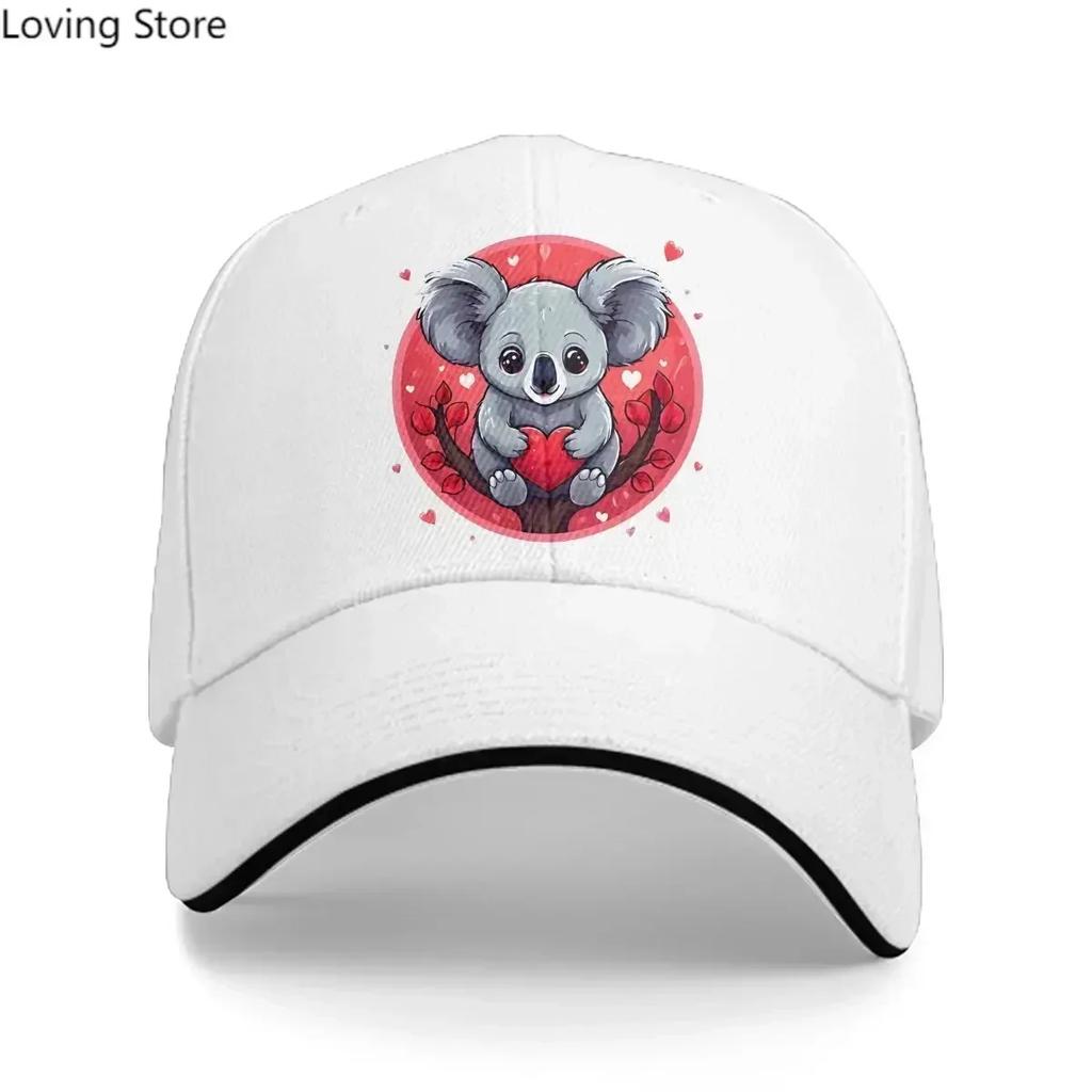 Washed Unisexs Baseball Cap Lovely Trucker Snapback Caps Dad Hat Australian Koala