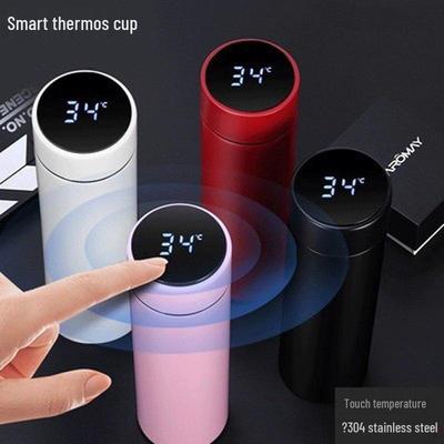 Creative Smart Thermos Cup with Temperature Display - Portable, Large Capacity, for Male and Female Students