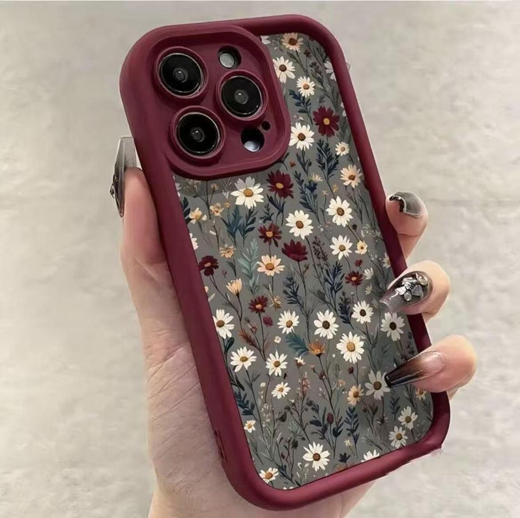 New Floral iPhone 17 Case for 17 Pro Max/15/14 Pro/13/12, Cross-border Design for Women