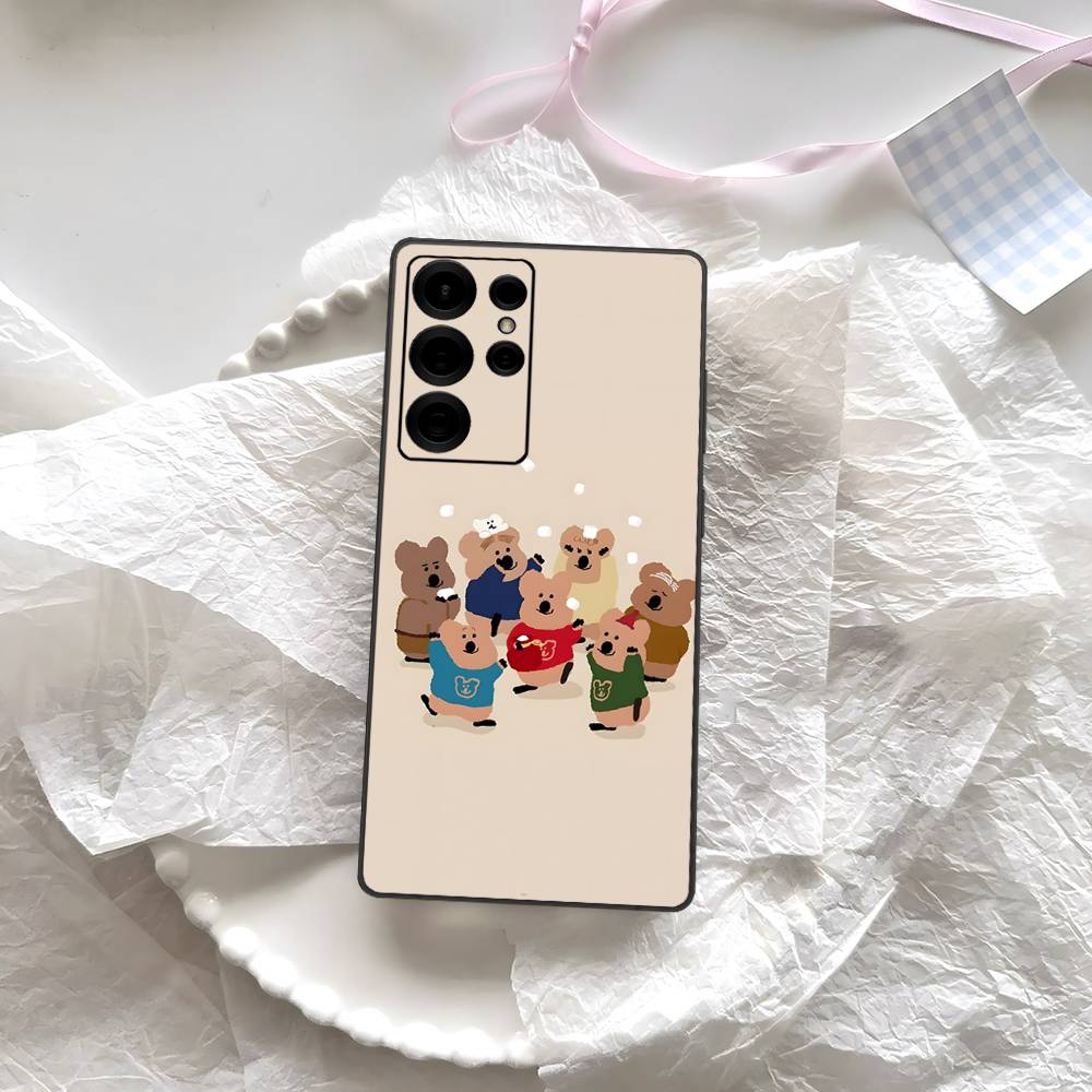 

Cute Bear Quokkas Magsafe Phone Case For Samsung S 24 Fe 25 Ultra Plus 20 Lite 21 30 22 23 24 22 Ultra 5G Fundas Samsung S21 plus