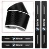 4Pcs Carbon Fiber Car Door Threshold Plate Stickers For BMW M M3 M5 F10 F30 F20 E28 E30 E34 E36 E39 E46 E91 Performance X1 X2 X5