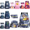 Mr Beast Lightning Cat Three Piece Backpack Set For School With Cute And Fun Design