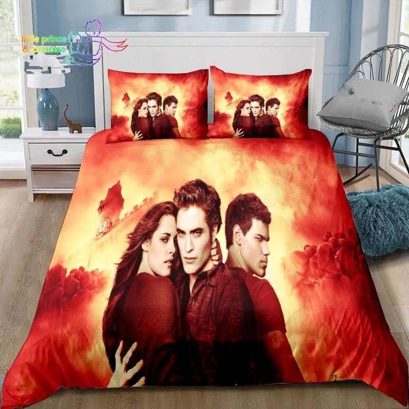 3D The Twilight Saga Hd Printed Comfortable Duvet Quilt Cover Pillowcase Bedding Set Children Bedroom Decoration Home Textile
