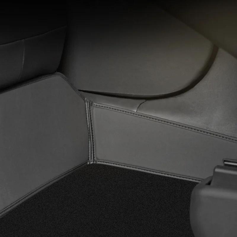 for Tesla Model Y Juniper 2025 Launch Model 3+ Highland 2024 Rear Seat Lower Protective Mat Anti-Dirty Kick Pad Cushion Leather