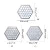 Gemeotric Hexagon Coaster Mold Resin Silicone Molds Diy Crystal Glues Storage Tray Mold for Making Fruit Storage Plate