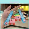 Cute Star Kirby Dripping Glue Keychain Car Backpack Cartoon Figure Bag Pendant Key Ring Lovely Pvc Material