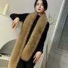 Double-sided Fluffy Lengthened Thickened Scarf Shawl Scarf High-end New Warm Imitation Fox Women's Scarf