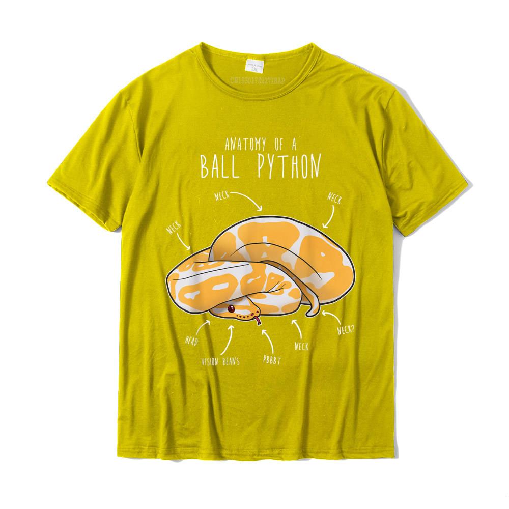 Anatomy Of An Albino Ball Python Funny Reptile Snake Lover TShirt Fashionable Male T Shirt Casual T Shirts Cotton Normal