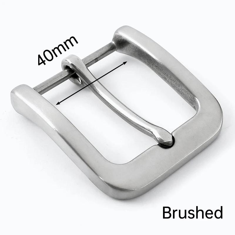 Boucle de ceinture Meetee 35/40mm en acier inoxydable Tête de ceinture pour homme Boucles à ardillon Décoration pour vêtements Accessoires de maroquinerie DIY