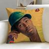 Popular Singer Tyler Cushion Cover Soft  EasyWash Pillow Case  Versatile for Couch Bed Travel and Office
