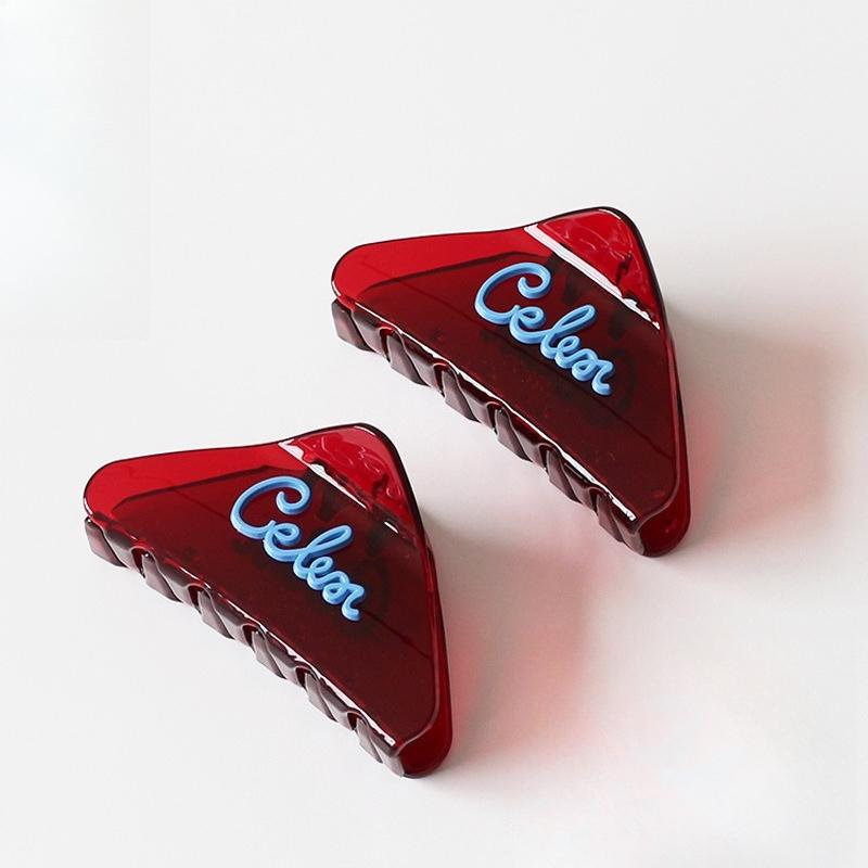 1Pc Versatile Girl Heart Back of Head Grab Clip Simple Hair Grab Premium Temperament Shark Clip Headgear