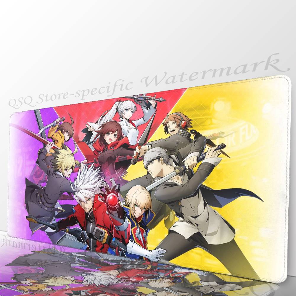 Anime Game B-BLAZBLUE Mousepad Non-slip Suitable For Office Computers Laptops E-sports Game Desk Mats XXL Keyboard